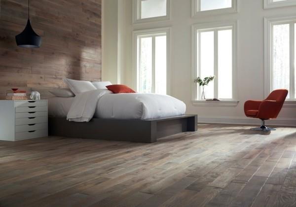 laminate στον τοίχο ιδέες σαλόνι υπνοδωμάτιο μοντέρνα πολυθρόνα