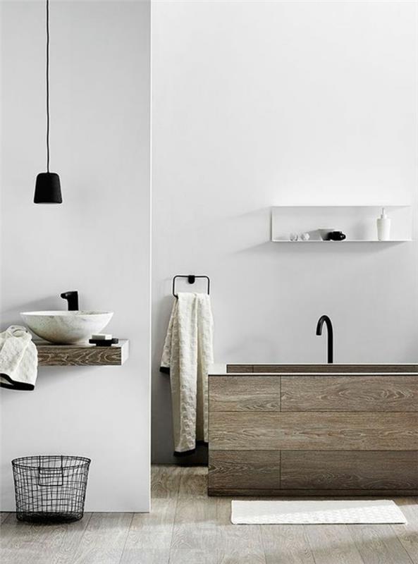 λάμπες και φώτα φωτισμός μπάνιου κρεμαστή λάμπα λευκοί τοίχοι δροσερή μπανιέρα