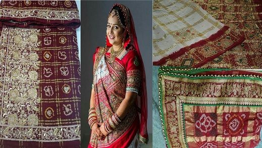 Gudžaratų vestuvių Kutch darbo sarees