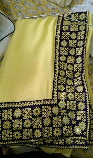 Sindhi Çalışma Kutch Sarees