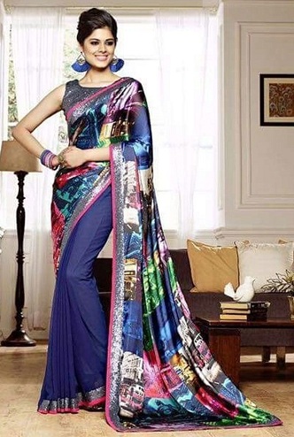 Günlük Giyim Tasarımcı Saree