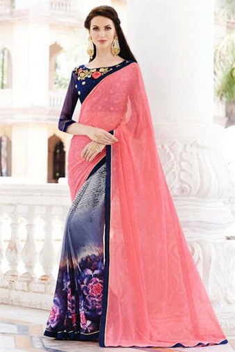 Kasdienis dėvėjimas Georgette Saree