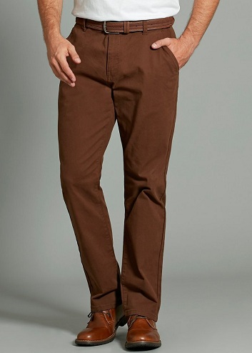 Kahverengi Düz Paça Pantolon
