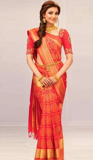 Pattu Saree'deki Kajal Agarwal