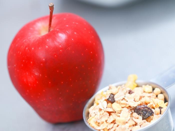 ζήστε υγιή μούσλι μήλου υγεία