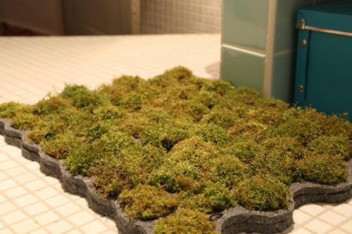 ζωντανό χαλάκι μπάνιου πράσινο πρωτότυπο εξαιρετικό