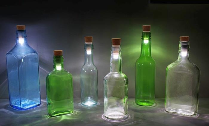 led γυάλινα μπουκάλια καπάκια μπουκαλιών