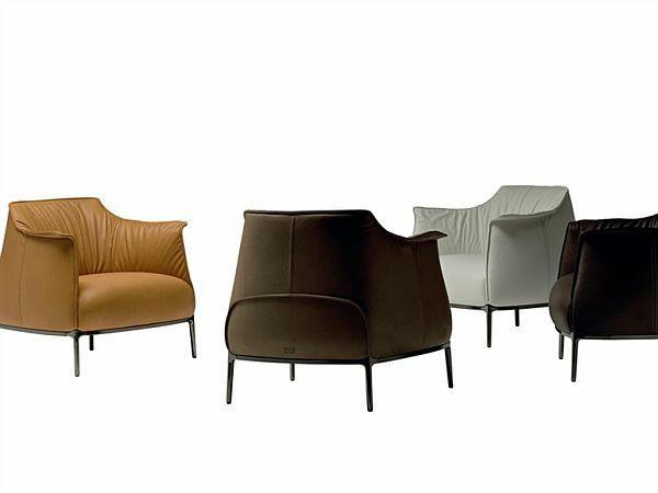 δερμάτινος καναπές χαλαρώστε πολυθρόνα σχεδιαστών ζεστά χρώματα