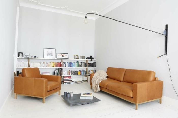 ιδέες επίπλωσης σαλονιού δερμάτινοι καναπέδες tom καναπέ κομψός επίπλωση σαλόνι