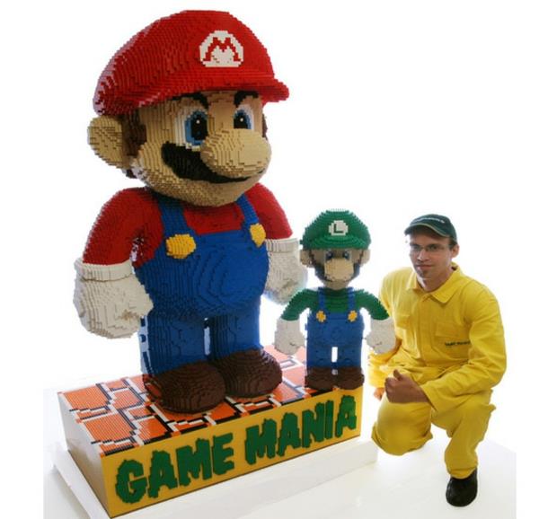 lego τούβλα φιγούρες κουζίνας diy creative super mario
