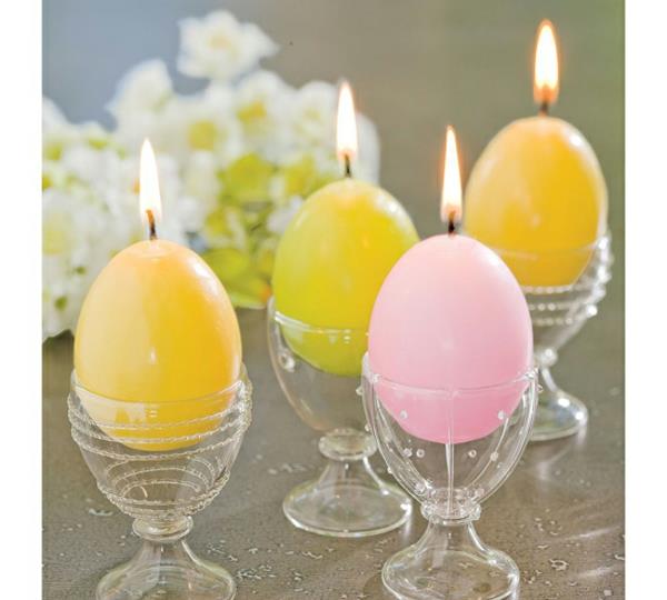 φωτεινά κεριά πολύχρωμο άρωμα Πασχαλινά αυγά θήκη αυγών αυθεντική διακόσμηση
