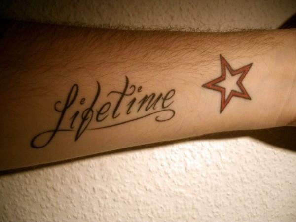 ζωή αστέρι τατουάζ αντιβράχιο τατουάζ