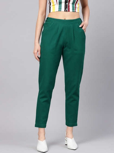 Yeşil Pamuklu Pantolon