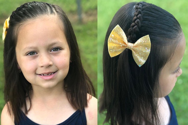 Küçük kızlar için basit saç modelleri