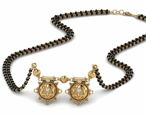 Maharashtrian Uzun Mangalsutra Tasarımı