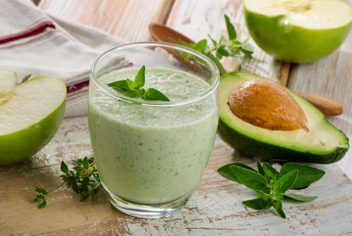 συνταγές χαμηλών υδατανθράκων power shake αβοκάντο μέντα