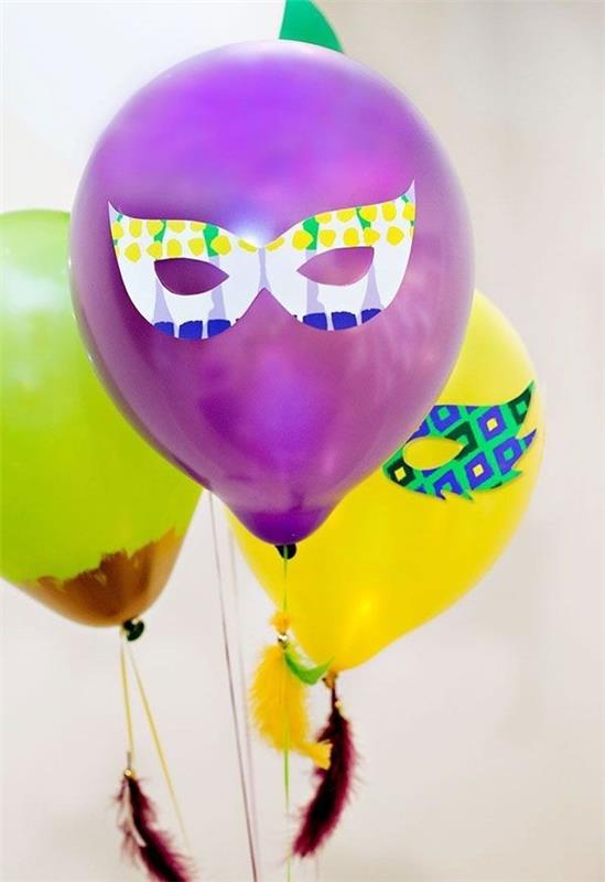 μπαλόνια με ιδέες διακόσμησης προσώπων