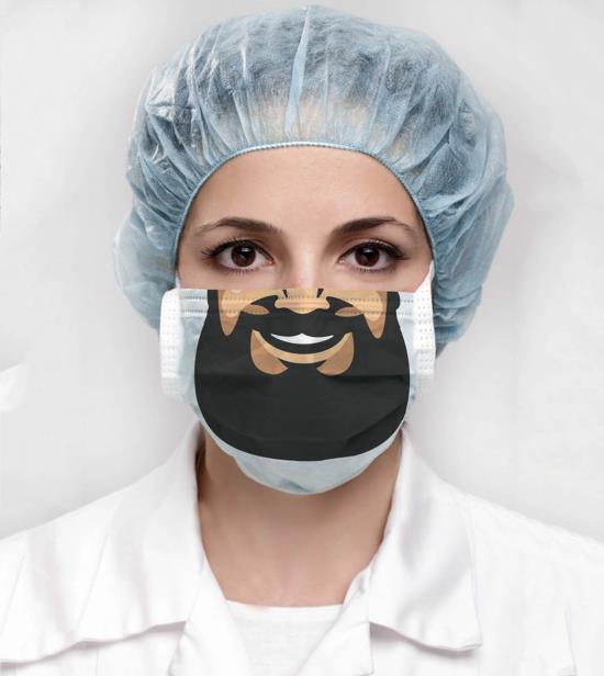 αστείο σχέδιο χειρουργικής μάσκας αναπνευστήρα