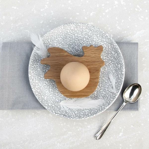 αστεία φλιτζάνια αυγών ξύλινα πασχαλινά δώρα κόκορας και πεκ κόκορας