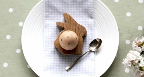 αστεία φλιτζάνια αυγών ξύλινα πασχαλινά δώρα λαγουδάκι και κέικ πάγου Πασχαλινό κουνελάκι