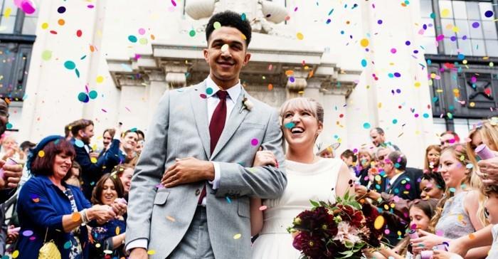 αστείες φωτογραφίες γάμου ιδέες φωτογράφηση confeti