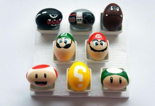 αστεία Πασχαλινά αυγά χαρακτήρες παιχνιδιών στον υπολογιστή