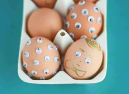 αστεία πασχαλινά αυγά αρσενική διακόσμηση μάτια