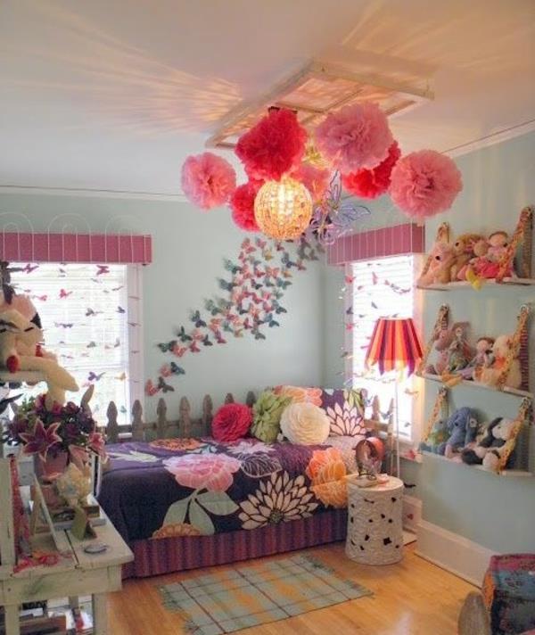 παιδικό δωμάτιο φωτιστικό οροφής πολύχρωμα κρεμαστά φώτα