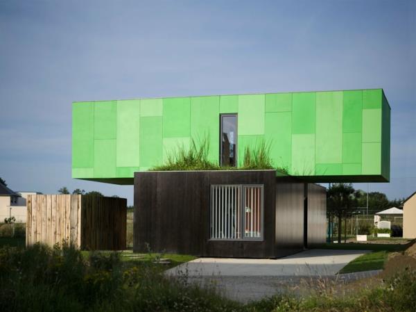 προκατασκευασμένα σπίτια φανταχτερά πράσινα