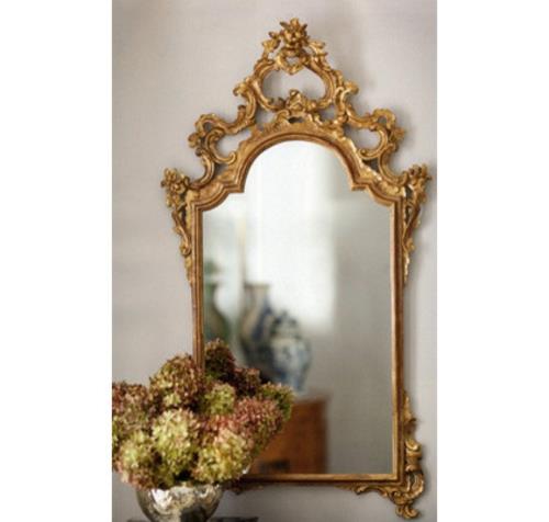 πολυτέλεια με διακόσμηση φύλλων χρυσού φιλιγκράν κάτοπτρο καθρέφτη σε μπαρόκ στιλ