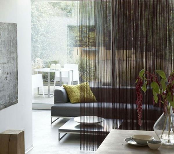 πολυτελής χάντρα κουρτίνα δωμάτιο διαχωριστικό καναπέ σαλόνι