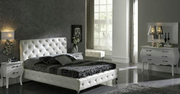 ιδέες σχεδιασμού πολυτελούς κρεβατοκάμαρας κρεβάτι μπουφέ