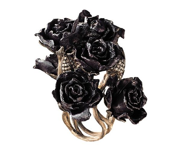 πολυτελή κοσμήματα κοσμήματα δαχτυλίδι μαύρα τριαντάφυλλα aliceland