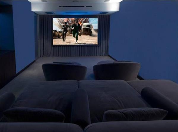 Luxury Single Apartment Cinema Salon Seat Screen