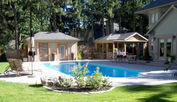 χτίστε πολυτελές σπίτι μοντέρνα αρχιτεκτονική κήπο ιδέες εξωραϊσμού πισίνας
