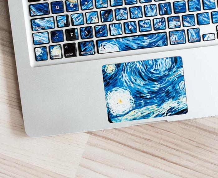 αυτοκόλλητο αυτοκόλλητο macbook αυτοκόλλητο αυτοκόλλητο πληκτρολόγιο βαν Γκογκ