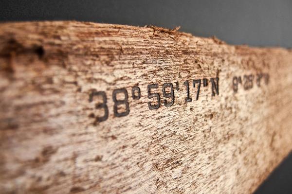 Ο μαγνητικός πίνακας κάνει ιδέες για driftwood γεωγραφικές συντεταγμένες