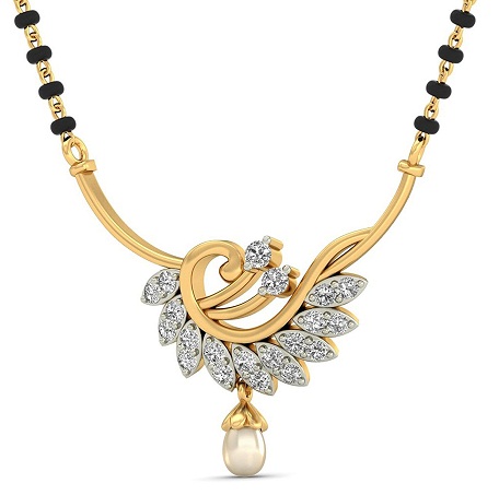 İnci ve Elmas Maharashtra Mangalsutra