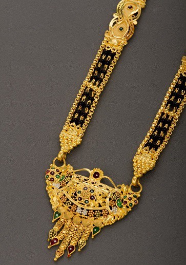 Maharashtrian Uzun Mangalsutra Tasarımı