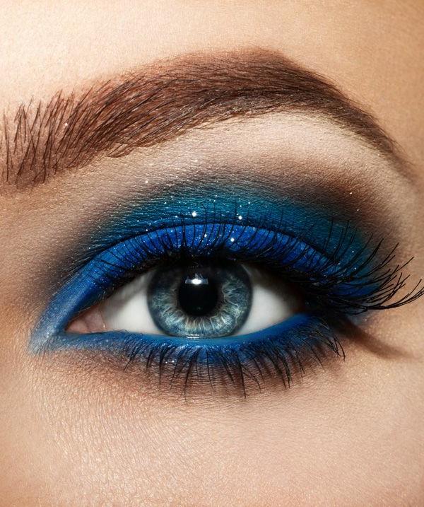 make up tips σκιά ματιών αποχρώσεις του μπλε