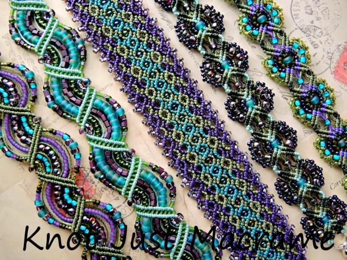 βραχιόλια macrame φιλίας γραβάτα ναυτικό