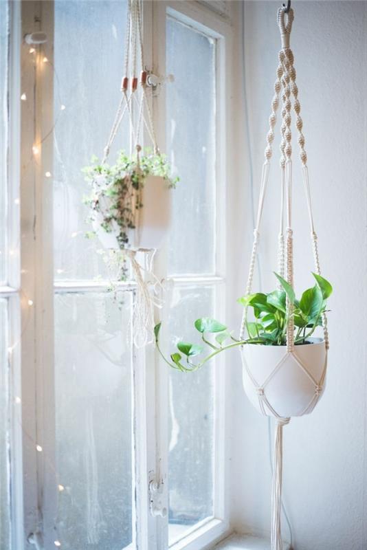 Φτιάξτε το δικό σας κρεμαστό καλάθι macrame και διακοσμήστε το εσωτερικό