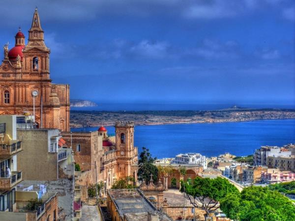 Μάλτα διακοπές mellieha καθεδρικός ναός θάλασσα