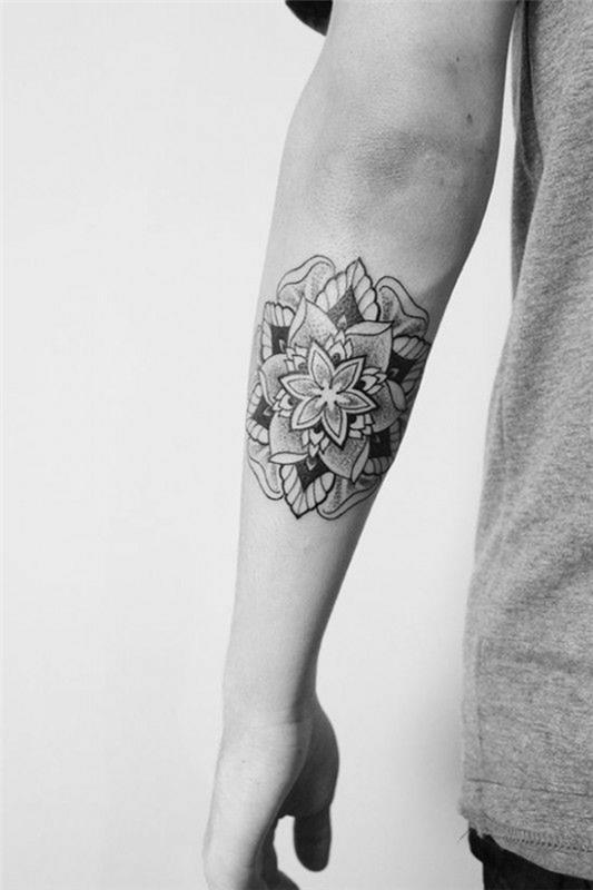 mandala τατουάζ lotus mandala αντιβράχιο άνθρωπος