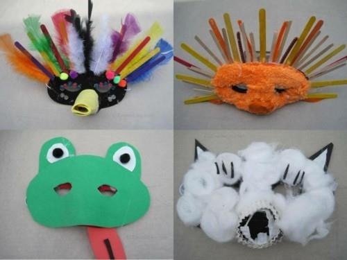 Φτιάχνοντας μάσκες με παιδιά για το καρναβάλι