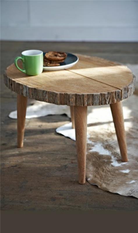 Τραπέζια σαλονιού μασίφ ξύλο πόδια κορμού τραπέζι κορμού