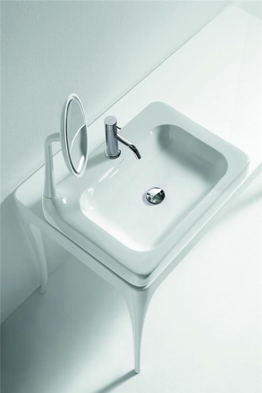 materico Jaime Hayon μπάνιο σχεδιασμός μικρού νεροχύτη μπάνιου με καθρέφτη