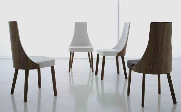 έπιπλα πολυτελείς καινοτόμες καρέκλες τραπεζαρίας ξύλο λευκό