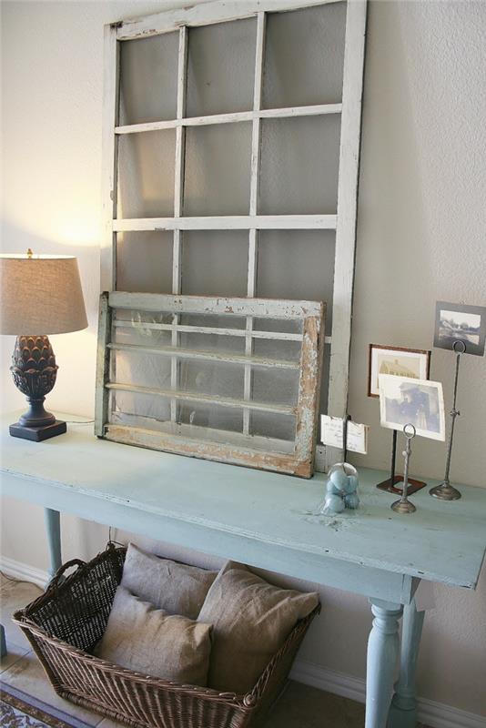 έπιπλα shabby chic deco ρουστίκ διακόσμηση σαλονιού