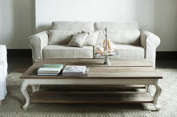 Shabby chic φτιάξτε τον εαυτό σας shabby chic στυλ σαλόνι ξύλο τραπεζιού καφέ